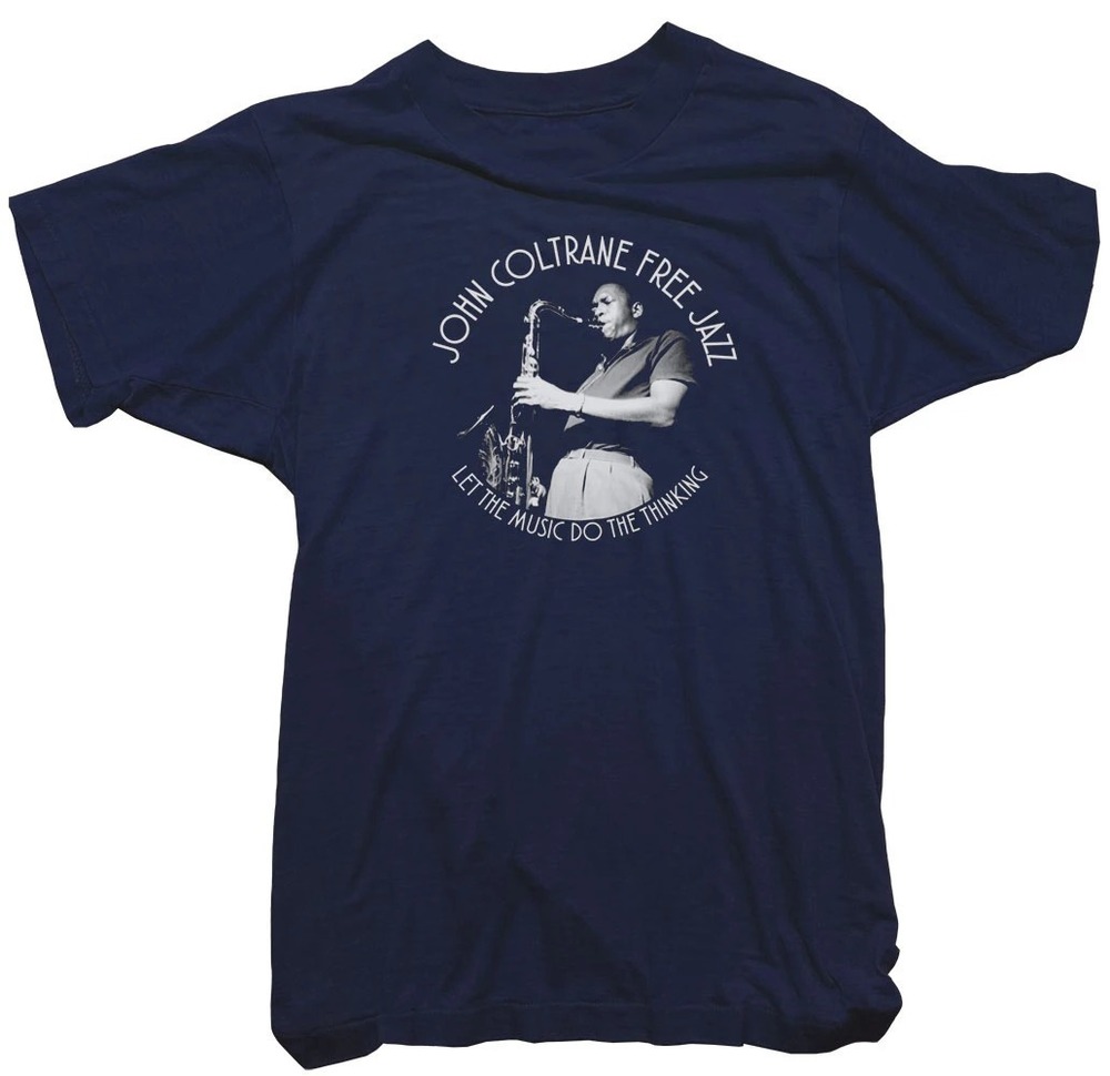 John ColtraneT-Shirt - Free Jazz Tee Navy